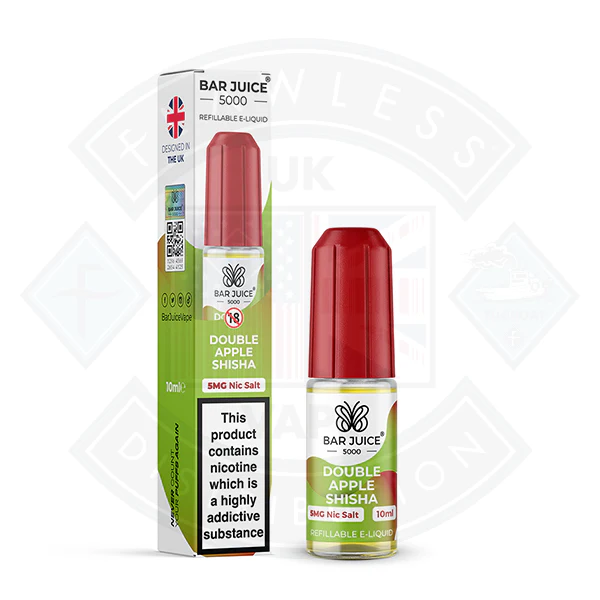 Bar Juice 5000 Nic Salt Double Apple Shisha 10ml - Image 2