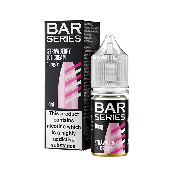Bar Series Nic Salt 10ml Strawberry Ice Cream - Image 2