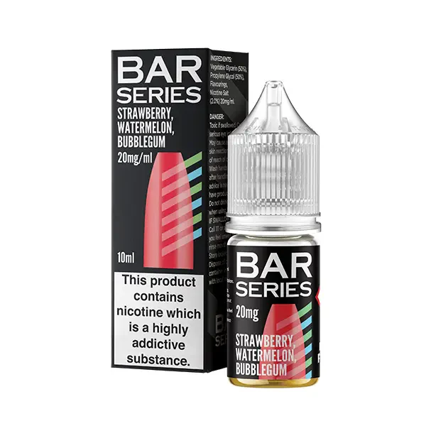 Bar Series Nic Salt 10ml Strawberry Watermelon Bubblegum