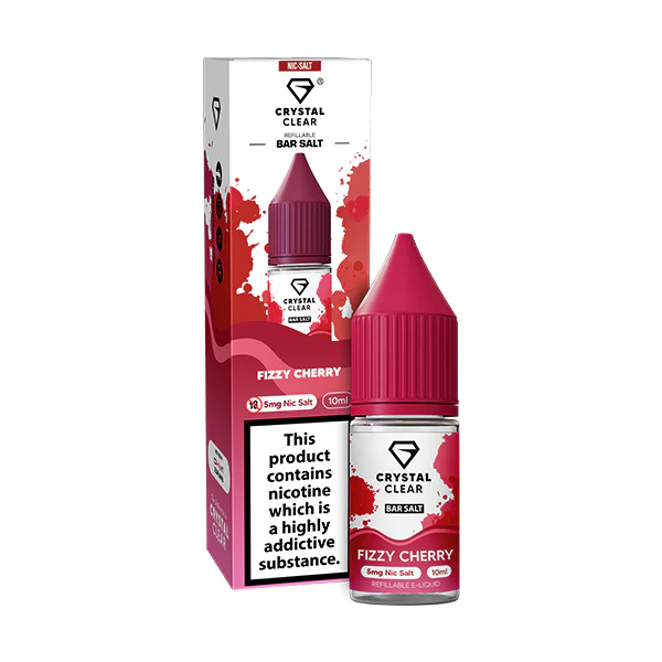 Crystal Clear Bar Nic Salts 10ml Fizzy Cherry