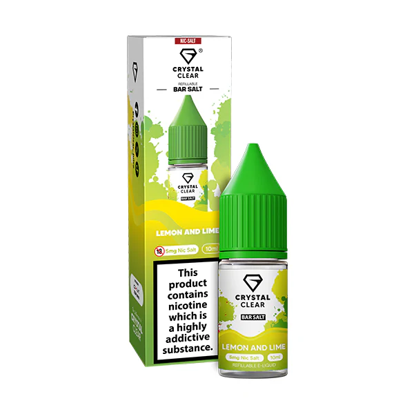 Crystal Clear Bar Nic Salts 10ml Lemon & Lime
