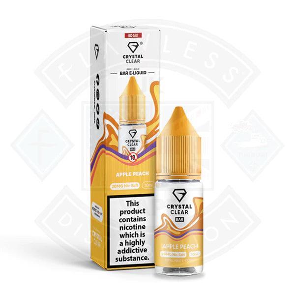 Crystal Clear Bar Nic Salts 10ml - Apple Peach