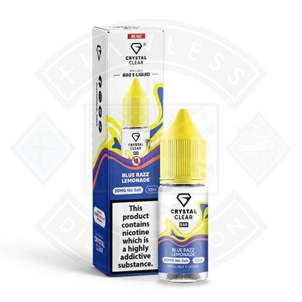 Crystal Clear Bar Nic Salts 10ml - Blue Razz Lemonade