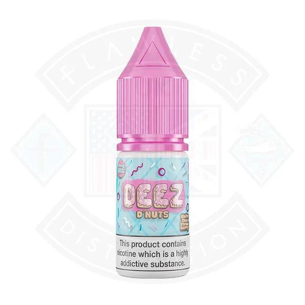 DEEZ D'Nuts White Choc Strawberry 10ml Nic Salt