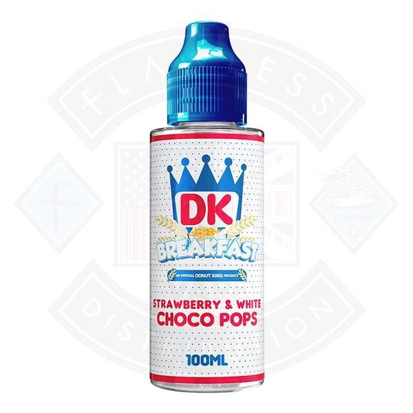 Donut King Breakfast - Strawberry and White Choco Pops 0mg 100ml Shortfill