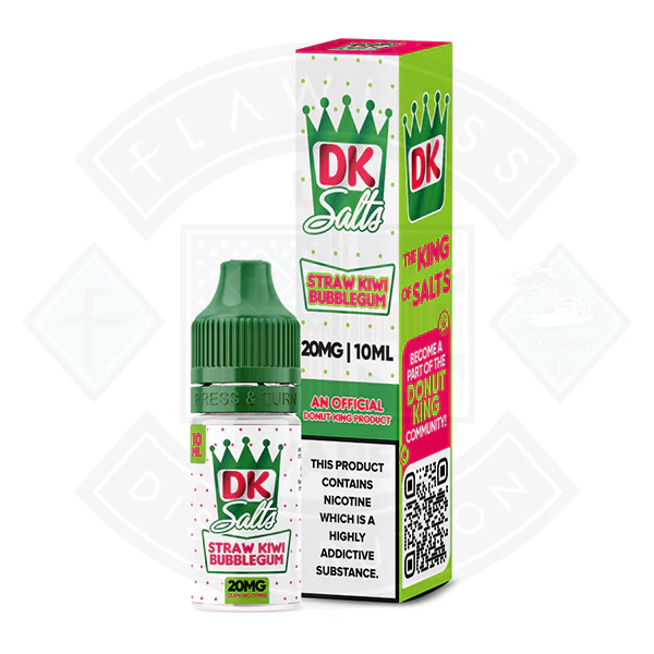 Donut King Nic Salts 10ml Strawberry Kiwi Bubblegum - Image 2