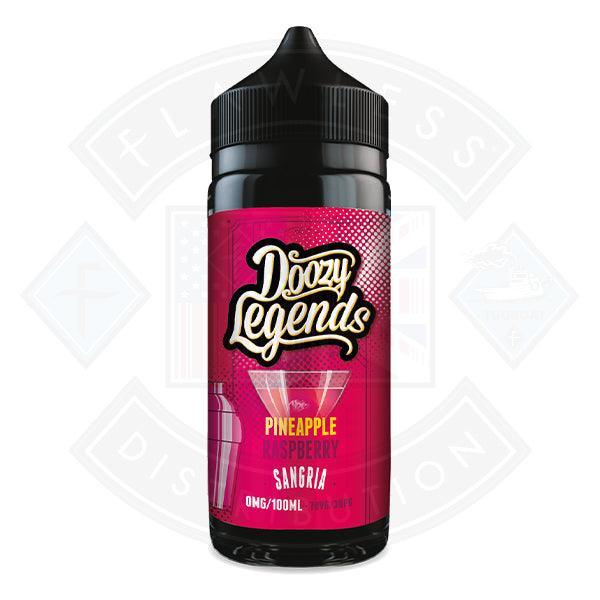 Doozy Legends- Pineapple Raspberry Sangria 0mg 100ml Shortfill