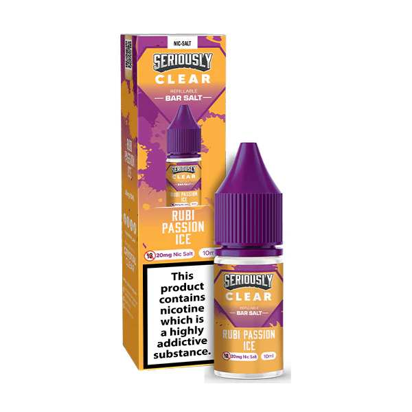 Doozy Vape Seriously Clear Nic Salts Rubi Passion Ice - Image 2