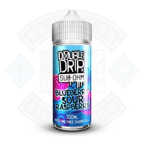 Double Drip Blueberry Sour Raspberry 0mg 100ml E-liquid
