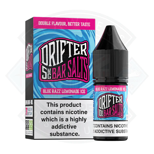 Drifter Bar Salts - Blue Razz Lemonade Ice Nic Salt 10ml - Image 3