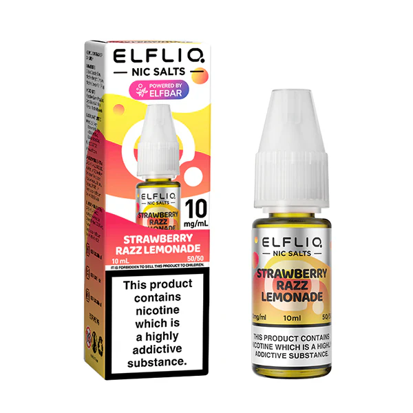 Elf Bar ELFLIQ Strawberry Razz Lemonade Nic Salt 10ml - Image 2
