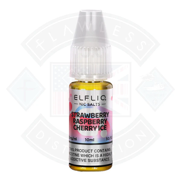 Elf Bar ELFLIQ Strawberry Raspberry Cherry lce Nic Salt 10ml - Image 2