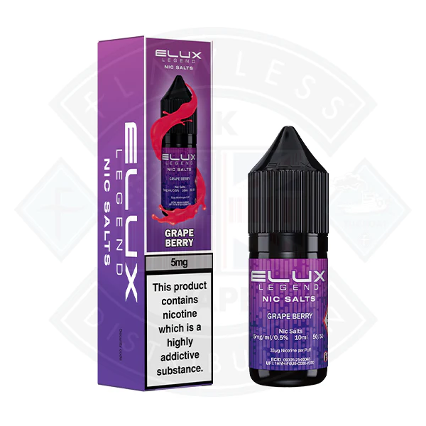 Elux Legend Nic Salt - Grape Berries 10ml - Image 2