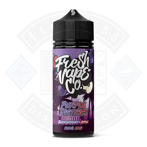 Fresh Vape Co. Purple District Blackcurrant & Apple 0mg 100ml Shortfill