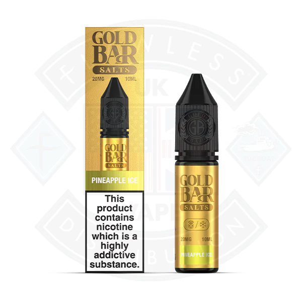 Gold Bar Pineapple Ice Nic Salt 10ml - Image 2