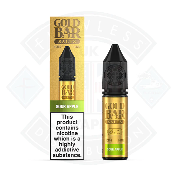 Gold Bar Sour Apple Nic Salt 10ml