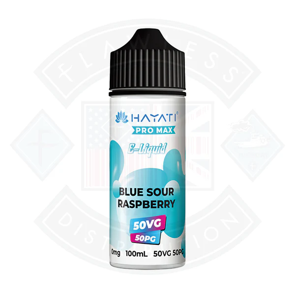 Hayati Pro Max 50/50 - Blue Sour Raspberry 0mg 100ml Shortfill