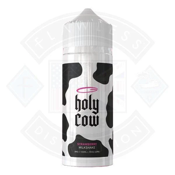 Holy Cow - Strawberry Milkshake 0mg 100ml Shortfill