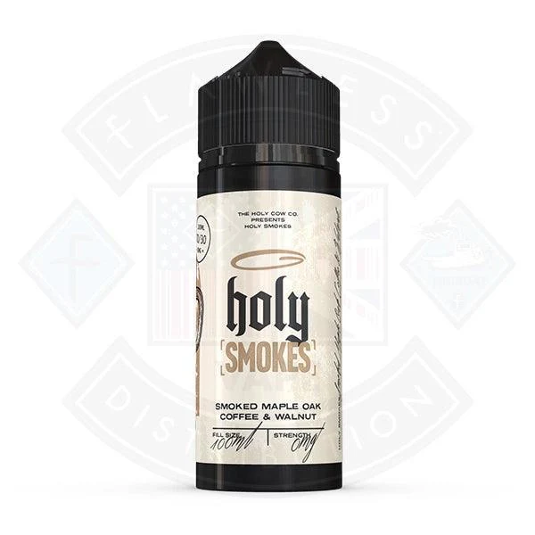 Holy Smokes Smoked Maple Oak Coffee & Walnut 0mg 100ml Shortfill