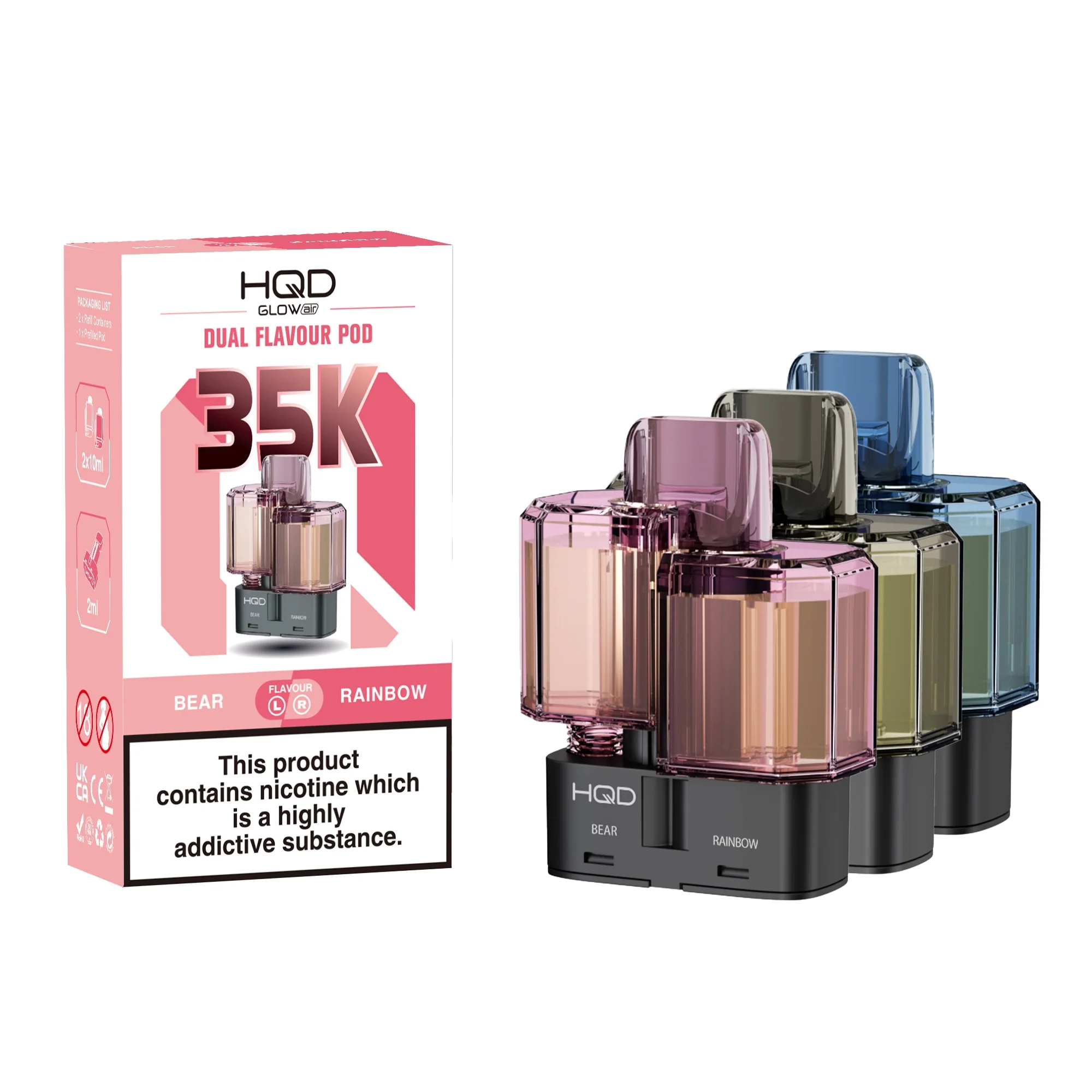 HQD Glow Air 35K Refill Pods