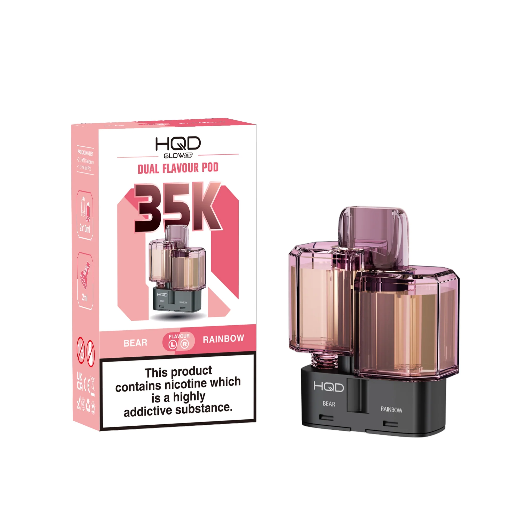 HQD Glow Air 35K Refill Pods - Image 2