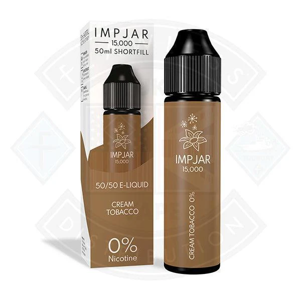 IMP JAR Cream Tobacco 50ml 0mg Shortfill E-Liquid