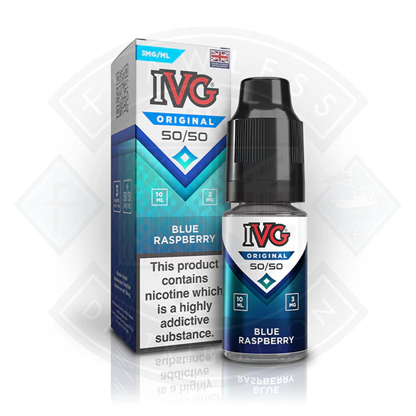 IVG 50/50 Original E-liquid Blue Raspberry 10ml - Image 2