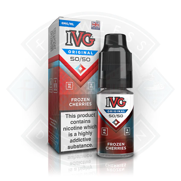 IVG 50/50 Original E-liquid Frozen Cherries 10ml - Image 3