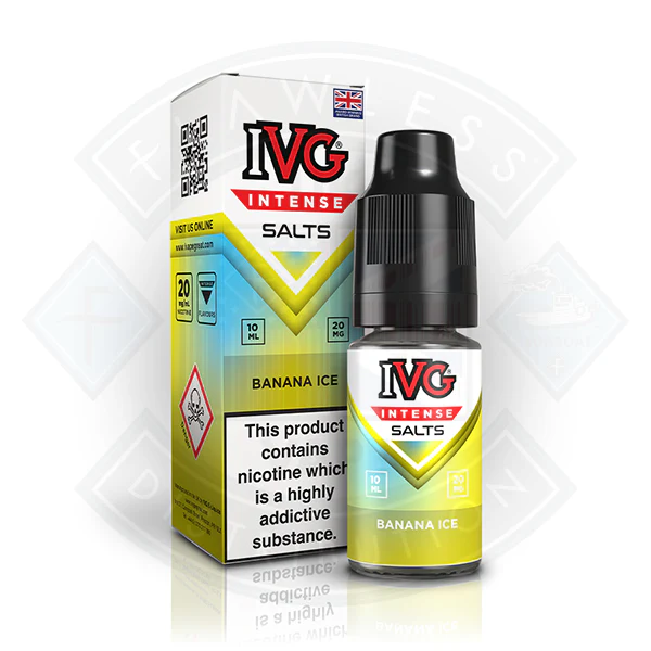 IVG Intense Nic Salts Banana Ice 10ml - Image 2