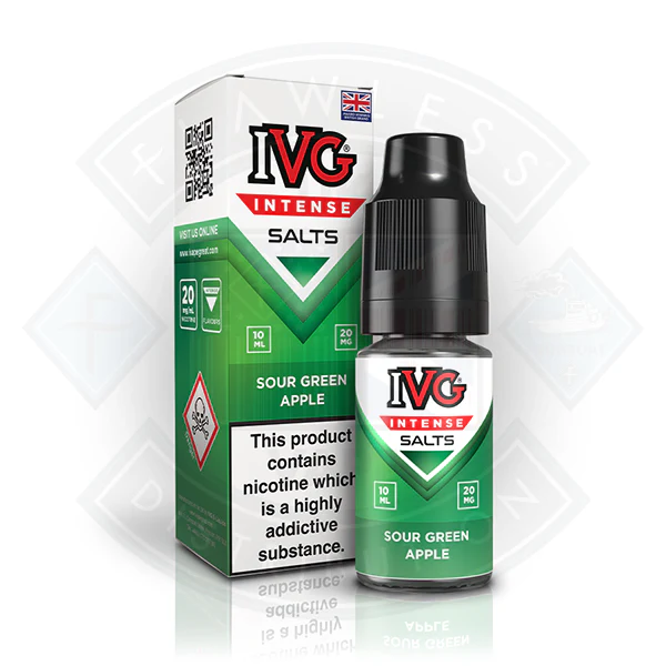 IVG Intense Nic Salts Sour Green Apple 10ml - Image 2