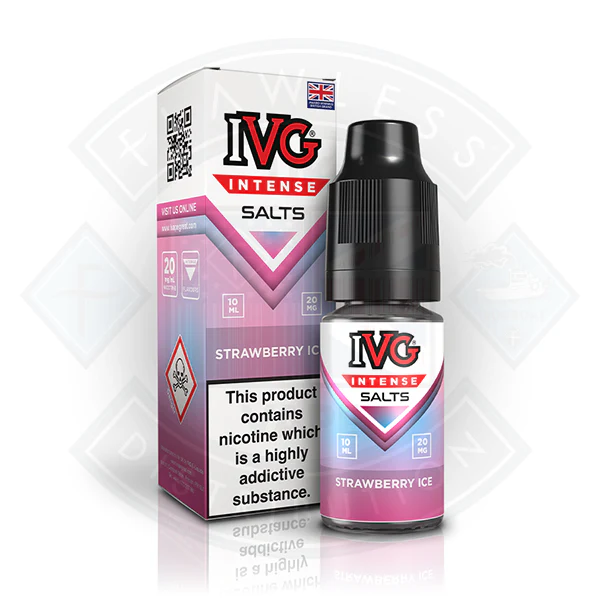 IVG Intense Nic Salts Strawberry Ice 10ml - Image 2