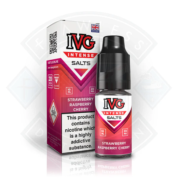 IVG Intense Nic Salts Strawberry Raspberry Cherry 10ml - Image 2