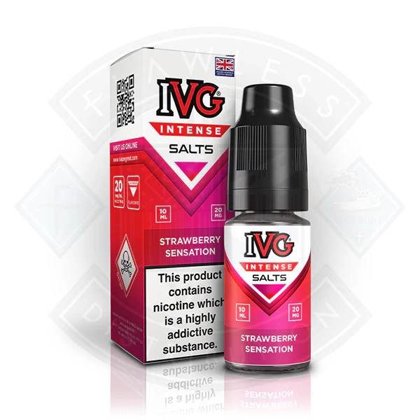 IVG Intense Nic Salts Strawberry Sensation 10ml - Image 2