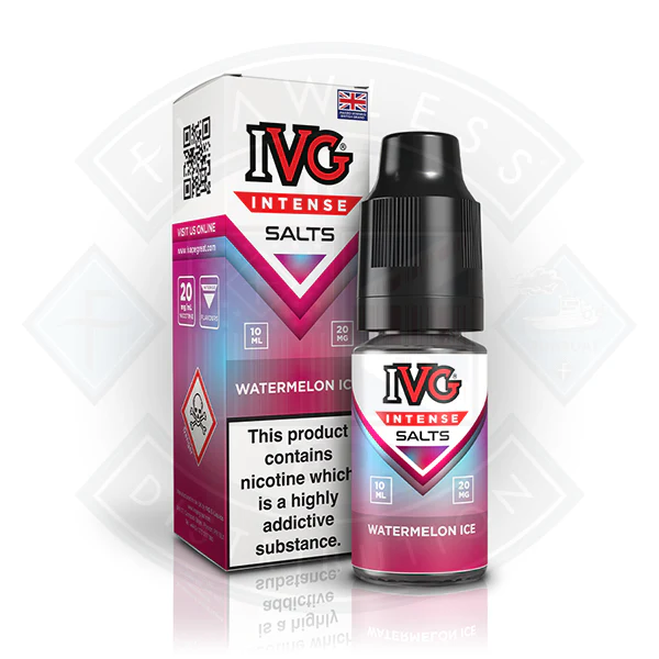 IVG Intense Nic Salts Watermelon Ice 10ml - Image 2