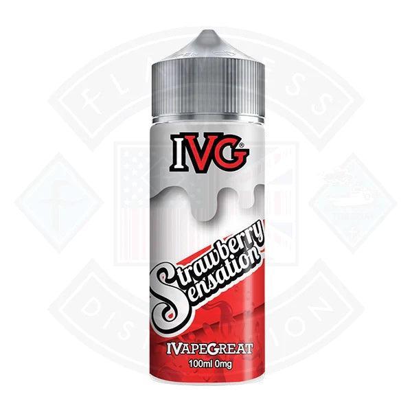 IVG Strawberry Sensation 0mg 100ml Shortfill