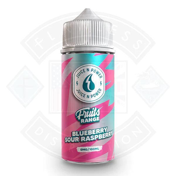 Juice N Power Blueberry Sour Raspberry 0mg 100ml Shortfill
