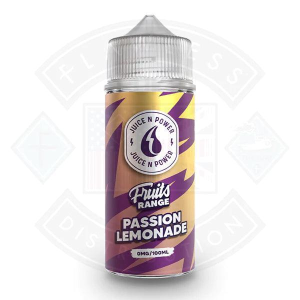 Juice N Power Passion Lemonade 0mg 100ml Shortfill