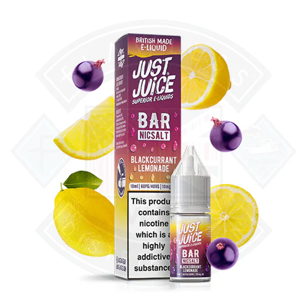 Just Juice Bar Nic Salt - Blackcurrant Lemonade 10ml - Image 2