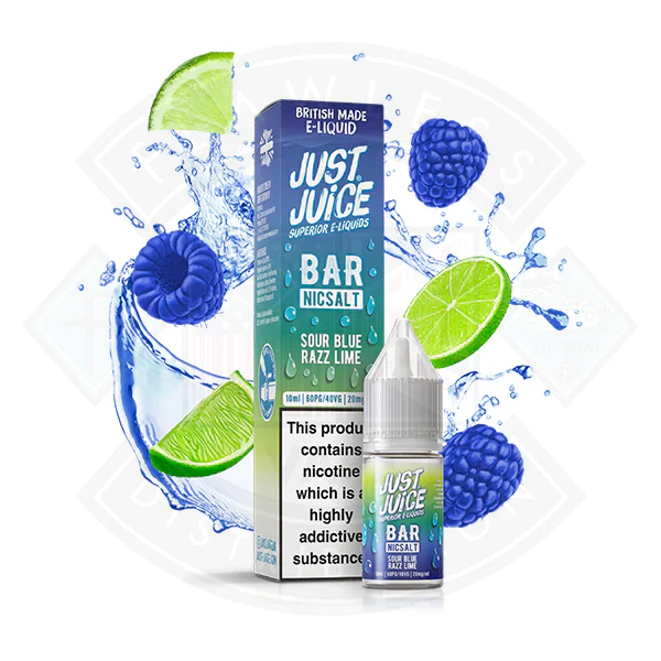 Just Juice Bar Nic Salt - Blue Sour Razz Lime 10ml - Image 3