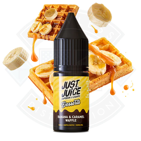 Just Juice Dessert Salt 10ml Banana & Caramel Waffle - Image 3
