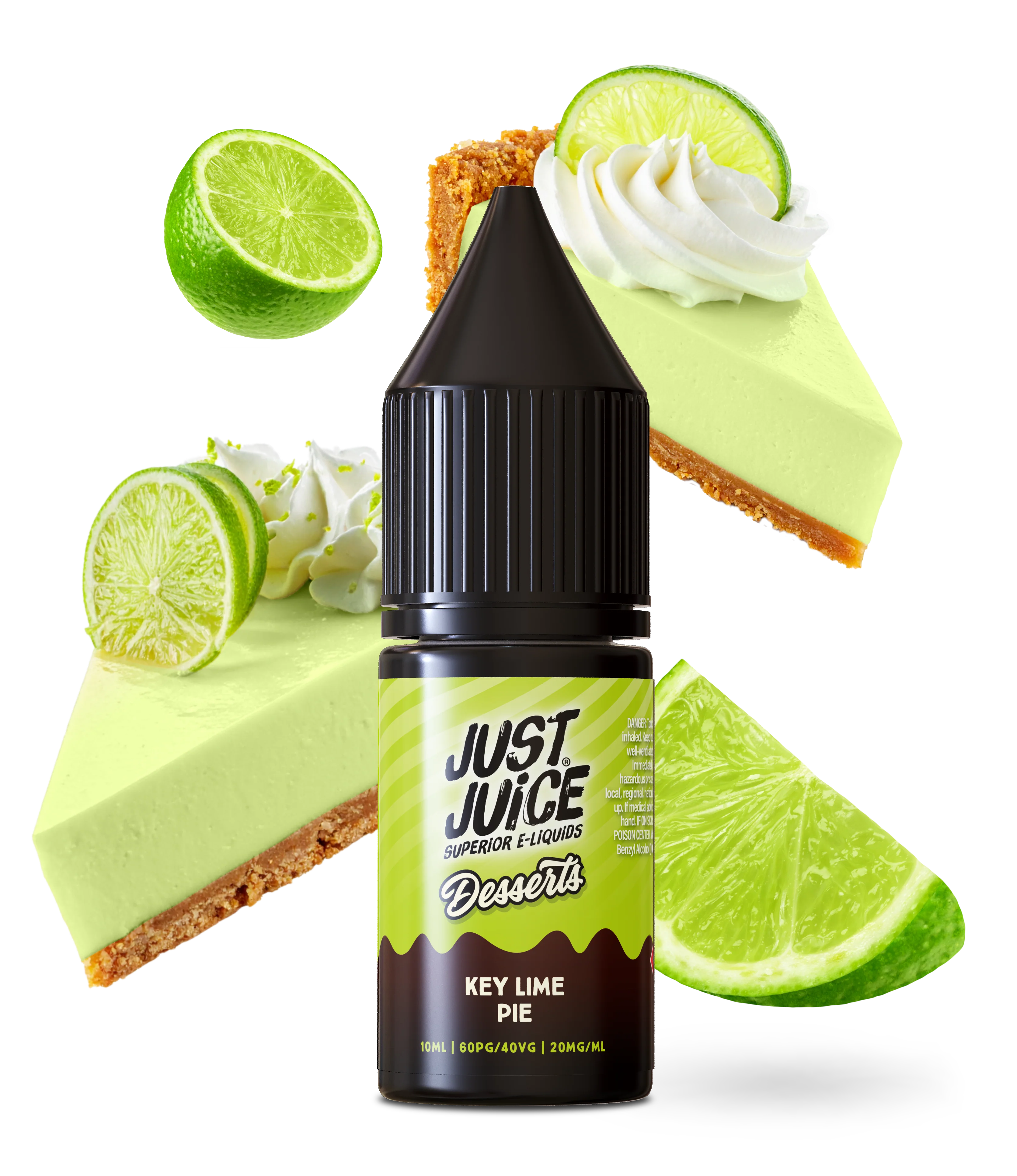 Just Juice Dessert Salt  10ml Key Lime Pie - Image 3