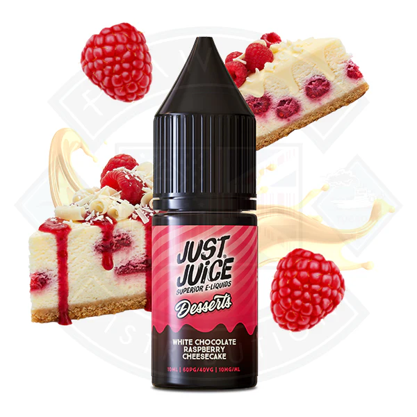 Just Juice Dessert Salt 10ml White Chocolate Raspberry Cheesecake - Image 2