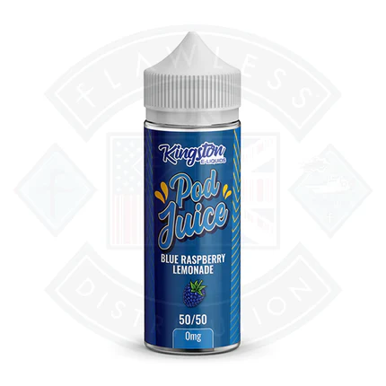 Kingston Blue Raspberry Lemonade Pod Juice 50/50 0mg 100ml Shortfill