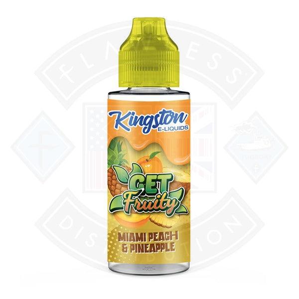 Kingston Get Fruity - Miami Peach Pineapple 70/30 0mg 100ml Shortfill