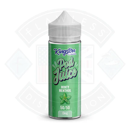 Kingston Minty Menthol Pod Juice 50/50 0mg 100ml Shortfill