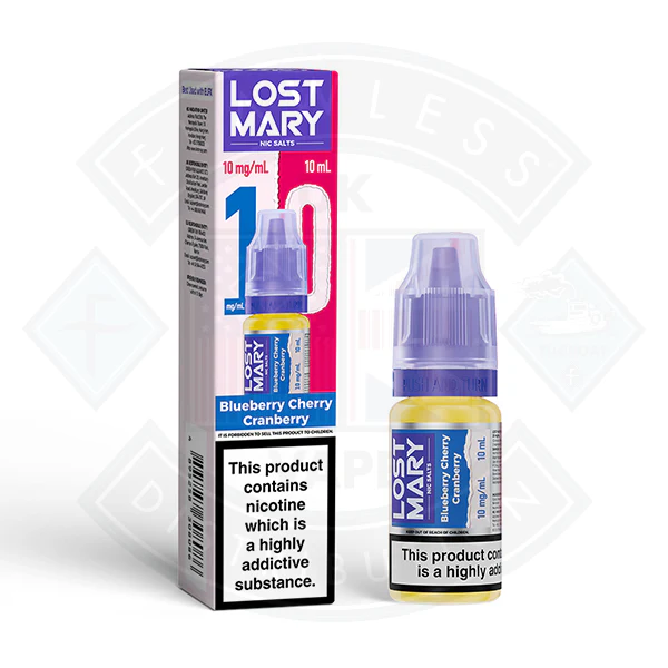 LOST MARY Blueberry Cherry Cranberry Nic Salts E-Liquid 10ml - Image 2