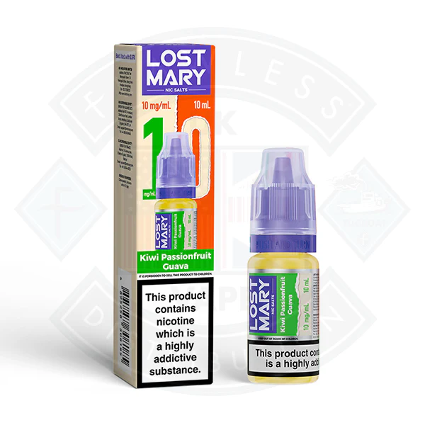 LOST MARY Kiwi Passionfruit Guava Nic Salts E-Liquid 10ml - Image 2