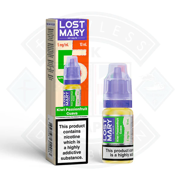 LOST MARY Kiwi Passionfruit Guava Nic Salts E-Liquid 10ml - Image 3