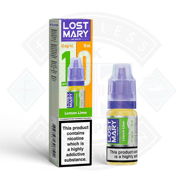 LOST MARY Lemon Lime Nic Salts E-Liquid 10ml - Image 2