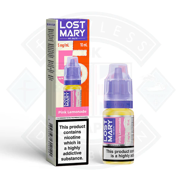LOST MARY Pink Lemonade Nic Salts E-Liquid 10ml - Image 3
